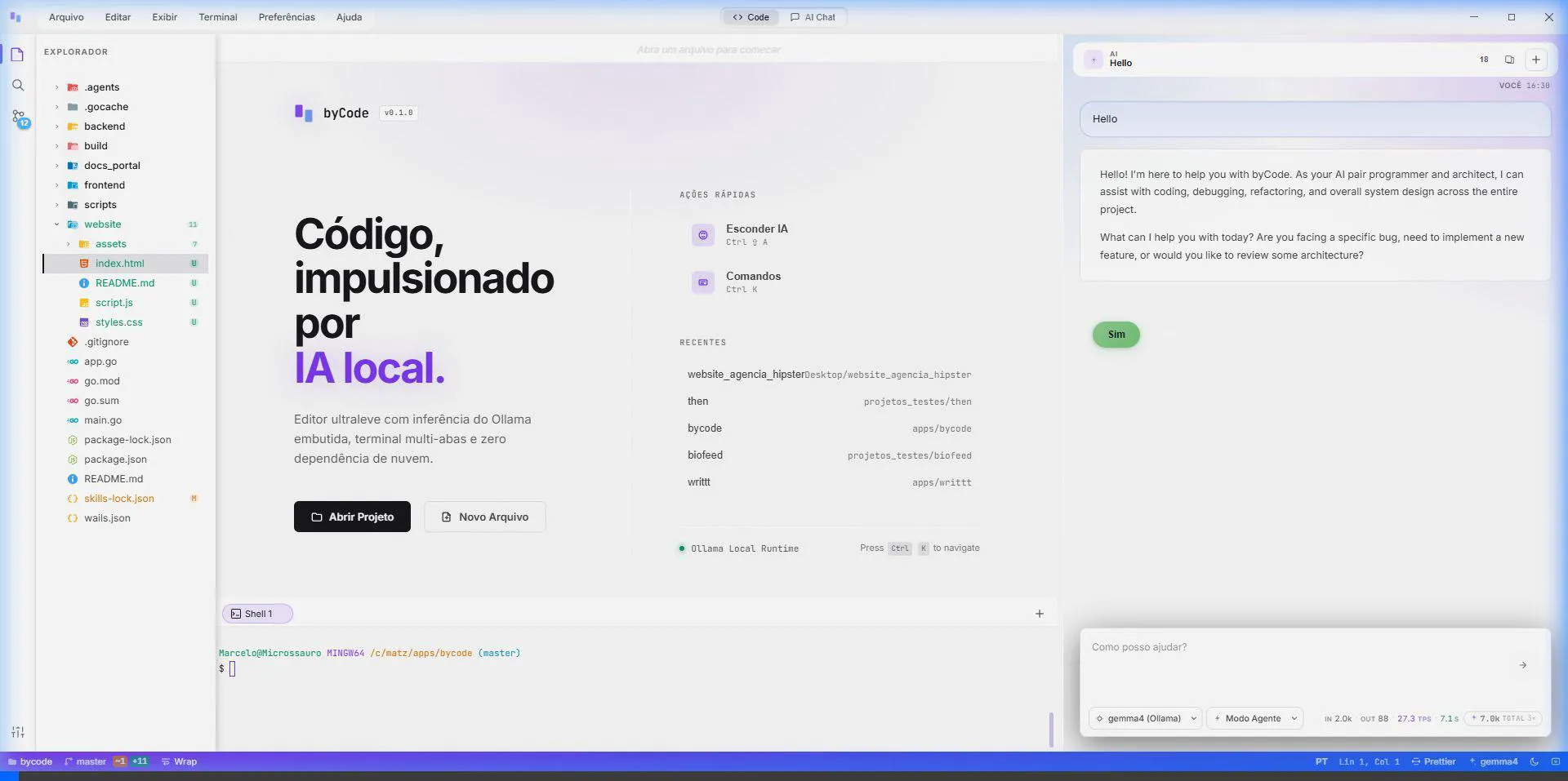 Demonstração byCode
